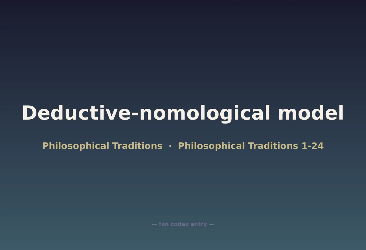 Deductive-nomological model